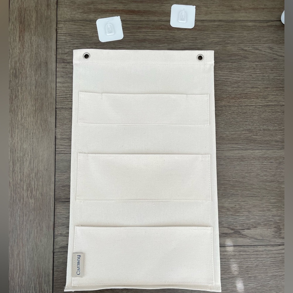 NWOT Caraway Home Lid Pot Holder Storage Canvas